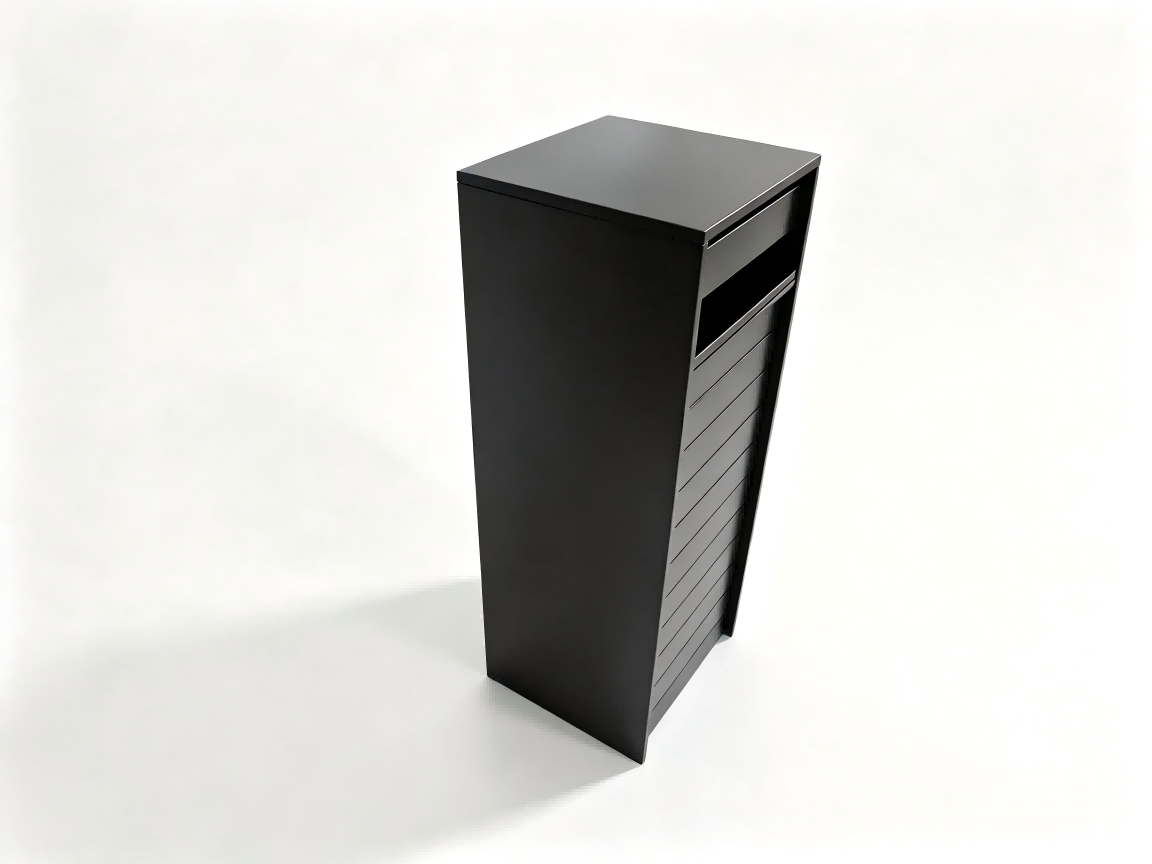Black Stacked Design Free-Standing Letterbox-Parcels - Image 7